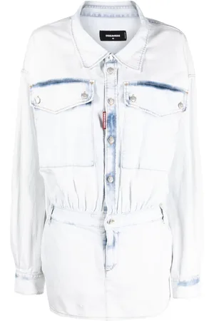 Dsquared2 Kort lysvasket denimkjole