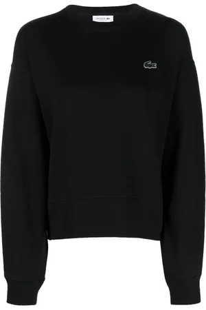 Lacoste Langærmet sweatshirt med logoapplikation