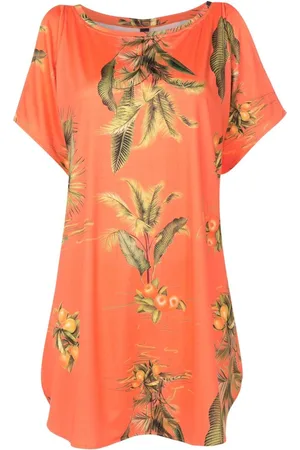 Lygia & Nanny Kjole med cold-shoulder og blomster-tryk