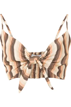 AMIR SLAMA Stribet croptop