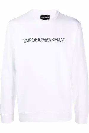 Emporio Armani Sweatshirt med rund hals og logotryk