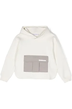 Calvin Klein Strækbar hættetrøje med logomærke