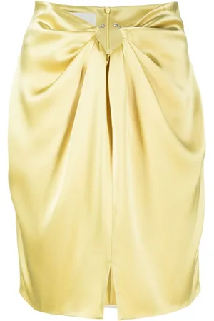 Nanushka Kort nederdel i satin med drapering