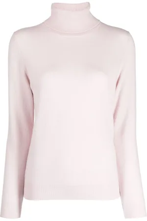 N.PEAL Ribstrikket sweater med rullekrave