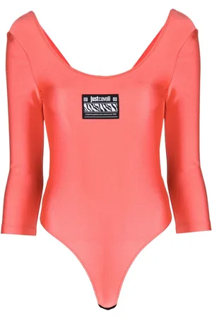 Roberto Cavalli Bodysuit med rund hals og logotryk