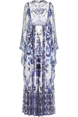 Dolce & Gabbana Lang kjole med Majolica-tryk