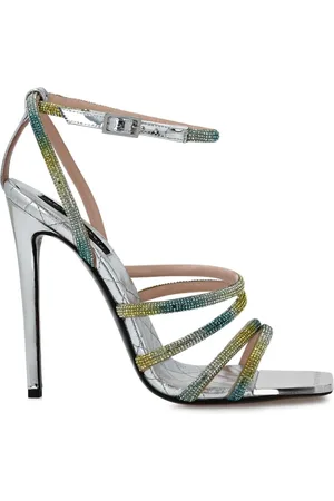 Philipp Plein Mirror 120 mm sandaler med krystaludsmykning