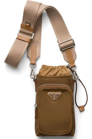 Prada Re-Nylon mobil-cover med skulderrem