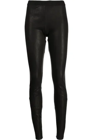 ISAAC SELLAM EXPERIENCE Slip-on leggings i læder