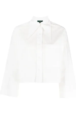 JEJIA Cropped skjorte med striber
