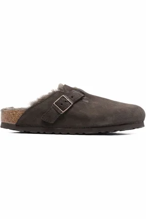 Birkenstock Boston mules i lammeskind
