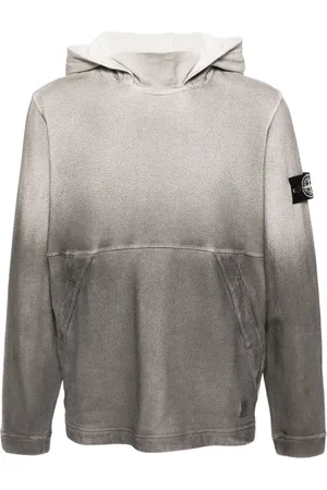 Stone Island Hættetrøje med kompasmærke og logo