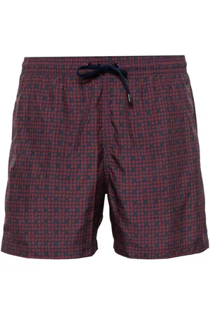 CANALI Badebukser med houndstooth-mønster