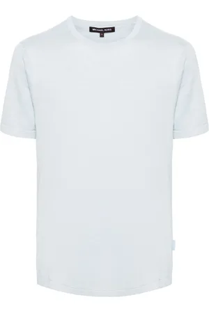 Michael Kors Ribstrikket T-shirt med rund hals