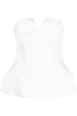 V:PM ATELIER Lumi top med peplum-kant