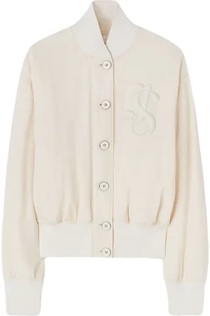 Jil Sander Bomberjakke med logo-applikation