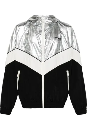 Golden Goose Lens vindjakke med patchwork