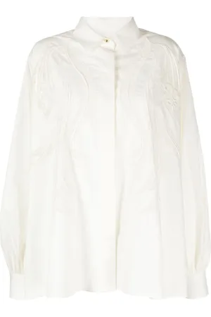 Elie saab Broderet blondeskjorte