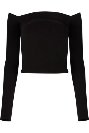 Nina Ricci Top med off-shoulder-snit