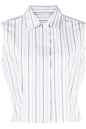 Thom Browne Poplin-skjorte uden ærmer