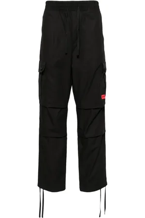 HUGO BOSS Cargo-bukser med logoapplikation