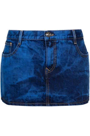 Vivienne Westwood Mini denimnederdel med baktik-effekt