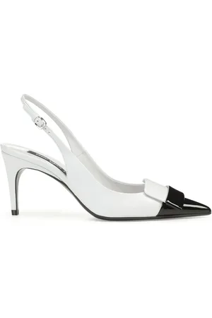 Sergio Rossi SR1 75mm slingback-pumps i læder