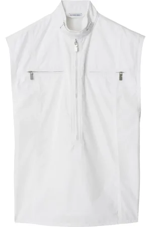 Burberry Tanktop i bomuld med halv lynlås