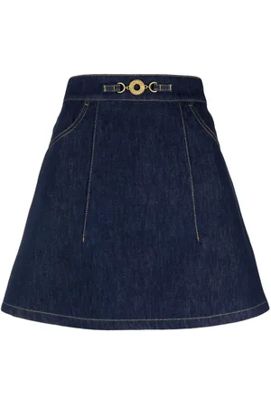 Patou Kort nederdel i økologisk denim med A-snit