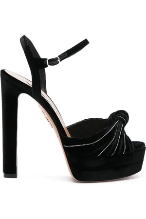 Aquazzura Atelier Plateau 130mm pumps i velour