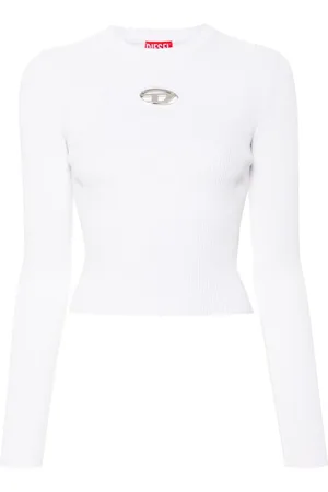 Diesel Finribbet top med Oval D-plade