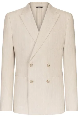 Dolce & Gabbana Nålestribet blazer i hør