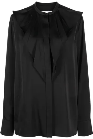 Jil Sander Langærmet bluse med flæser