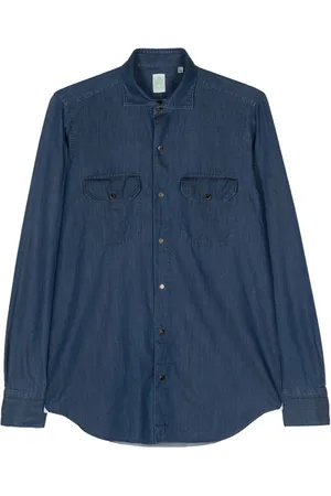 Finamore Chambray-skjorte med trykknapper