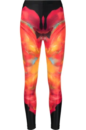 Alexander McQueen Leggings med abstrakt tryk