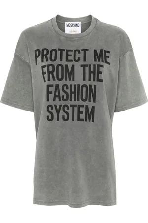 Moschino T-shirt med slogantryk