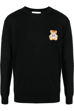 Moschino Trøje med rund hals og bamsetryk