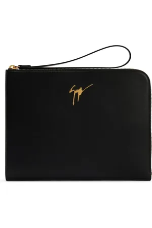 Giuseppe Zanotti Fabian håndtaske i læder med logoplade