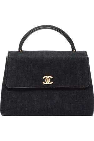 CHANEL Kelly håndtaske i denim fra 1998