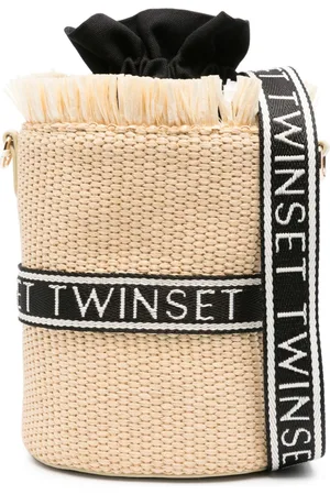 Twin-Set Bucket-taske med logokant