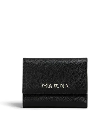 Marni Læderpung med logobroderi