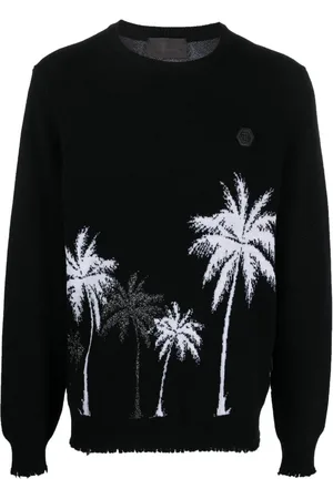 Philipp Plein Mønstret uldtrøje i jacquard