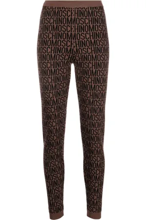 Moschino Leggings i jacquard med logo