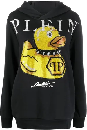Philipp Plein Hættetrøje med logo og grafisk tryk