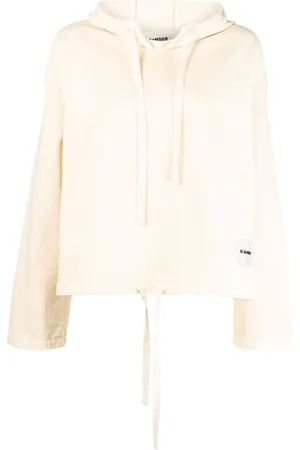 Jil Sander Strikket hættetrøje med logomærke