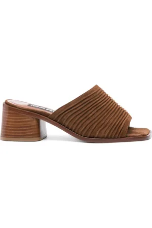 Carel 60 mm mules i ruskind