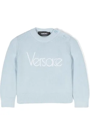 VERSACE Striktrøje med broderet logo