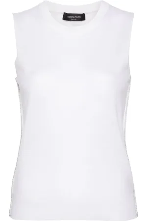 Fabiana Filippi Finstrikket top med lurex-detalje