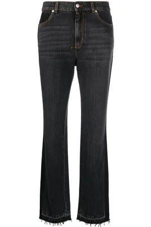 Alexander McQueen Højtaljede bootcut-jeans