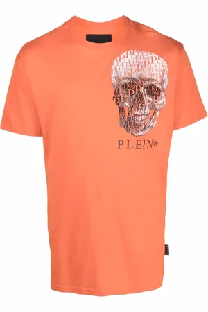Philipp Plein T-shirt med grafisk dødningehoved-tryk